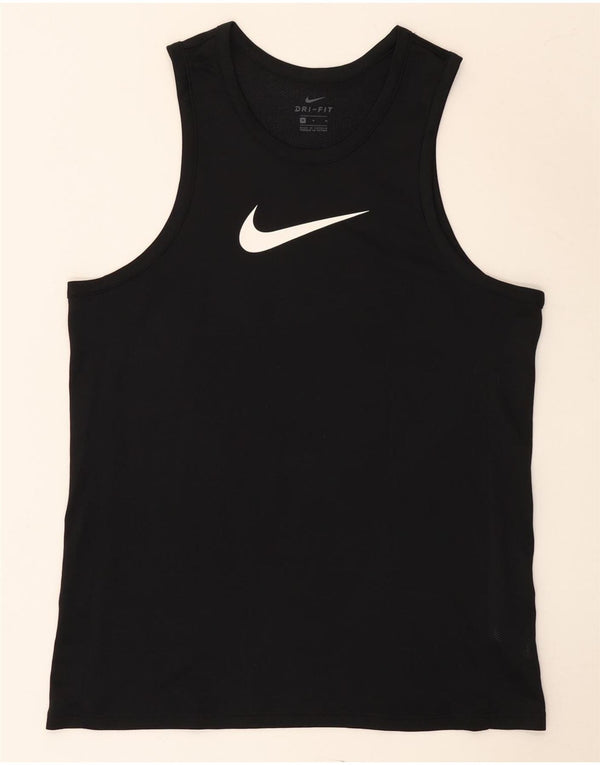 Γραφικό γιλέκο Nike Mens Dri Fit, μεσαίο μαύρο πολυεστέρας