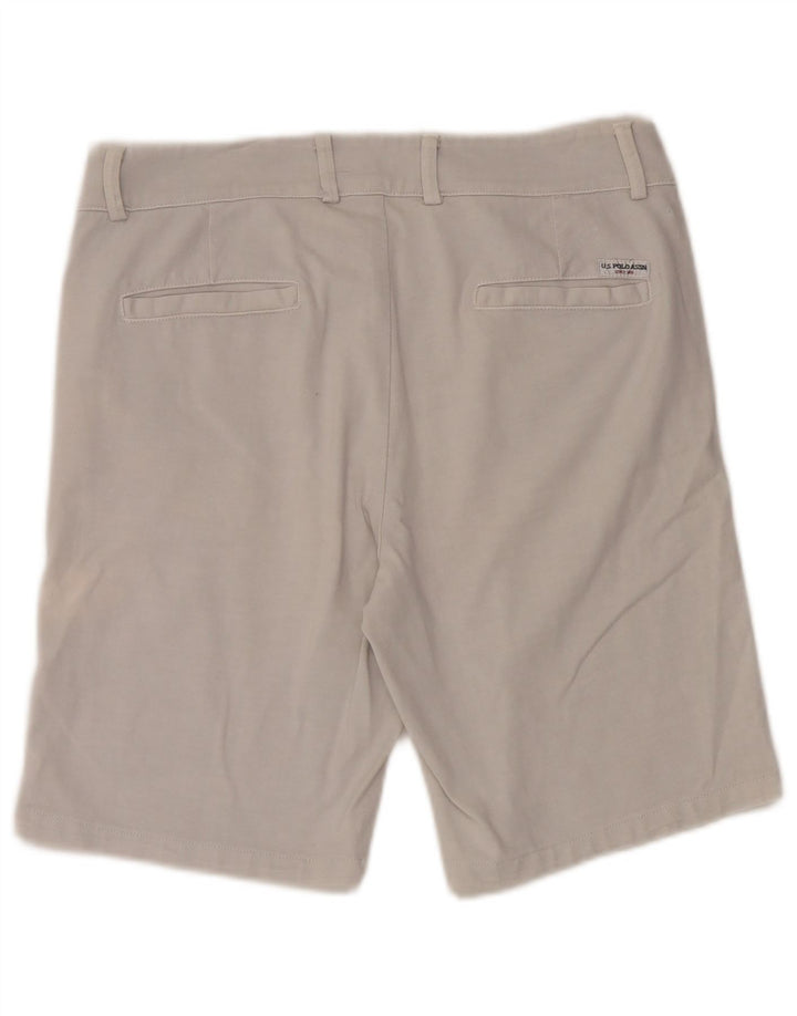 U.S. POLO ASSN. Mens Chino Shorts W32 Medium White Cotton