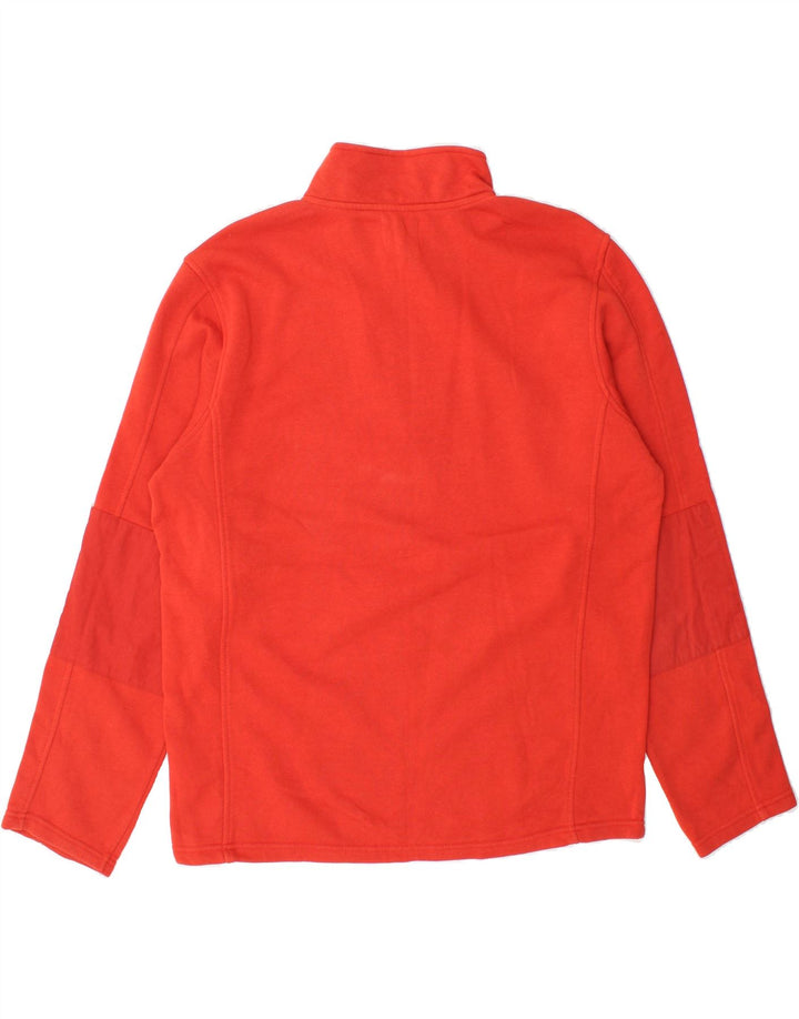 MOUNTAIN WAREHOUSE Mens Zip Neck Sweatshirt Jumper Medium Orange Cotton Vintage Mountain Warehouse and Second-Hand Mountain Warehouse from Messina Hembry 