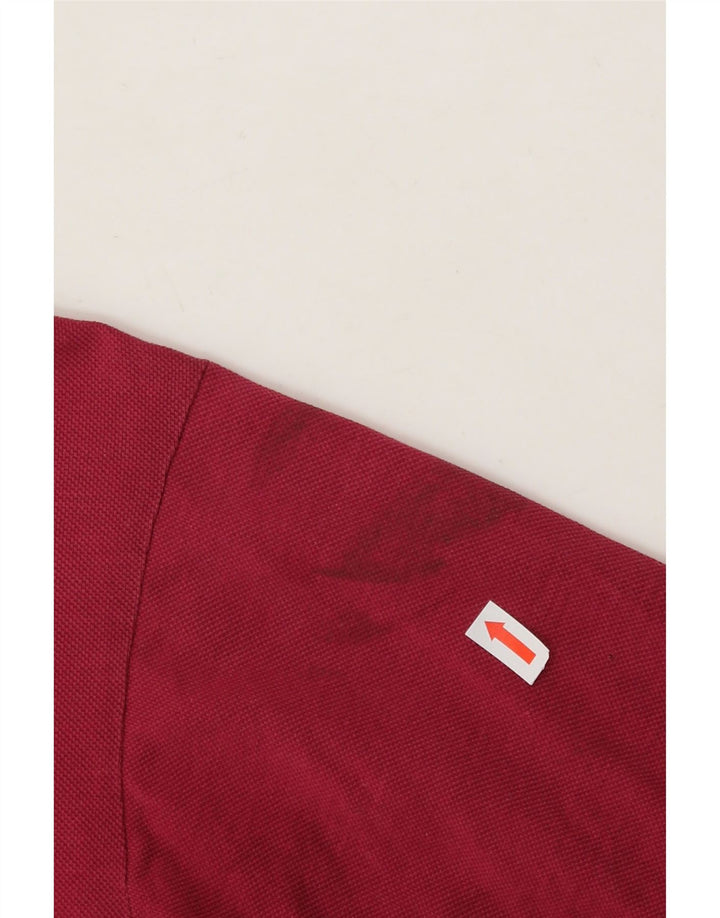 SERGIO TACCHINI Mens Polo Shirt IT 50 Medium Burgundy Cotton Vintage Sergio Tacchini and Second-Hand Sergio Tacchini from Messina Hembry 