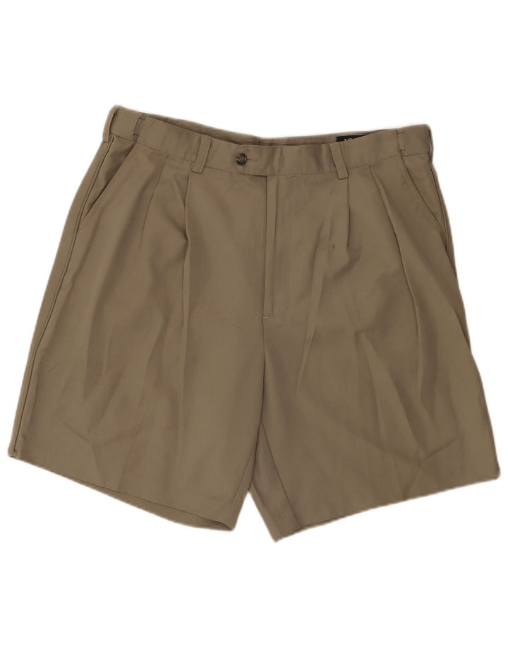 Izod Mens Chino Shorts W36 Large Khaki Polyester