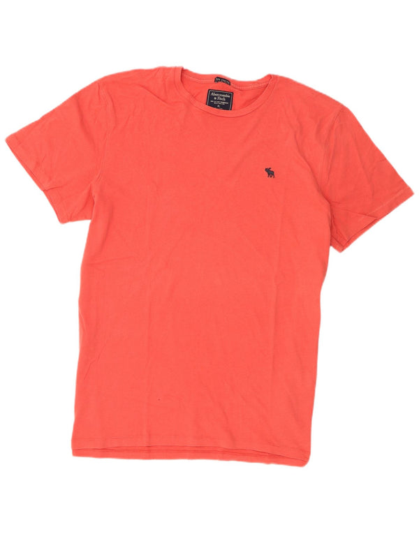 T-shirt da uomo Abercrombie & Fitch Top XL in cotone arancione