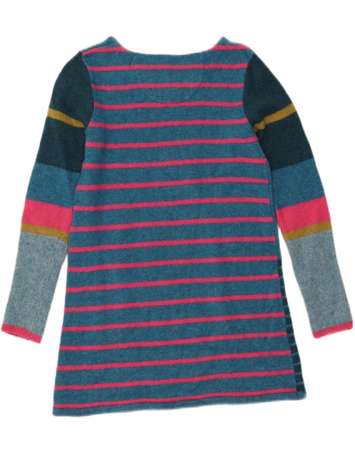 White Stuff Womens Boat Neck Jumper Sweater UK 12 Medium Blue Striped