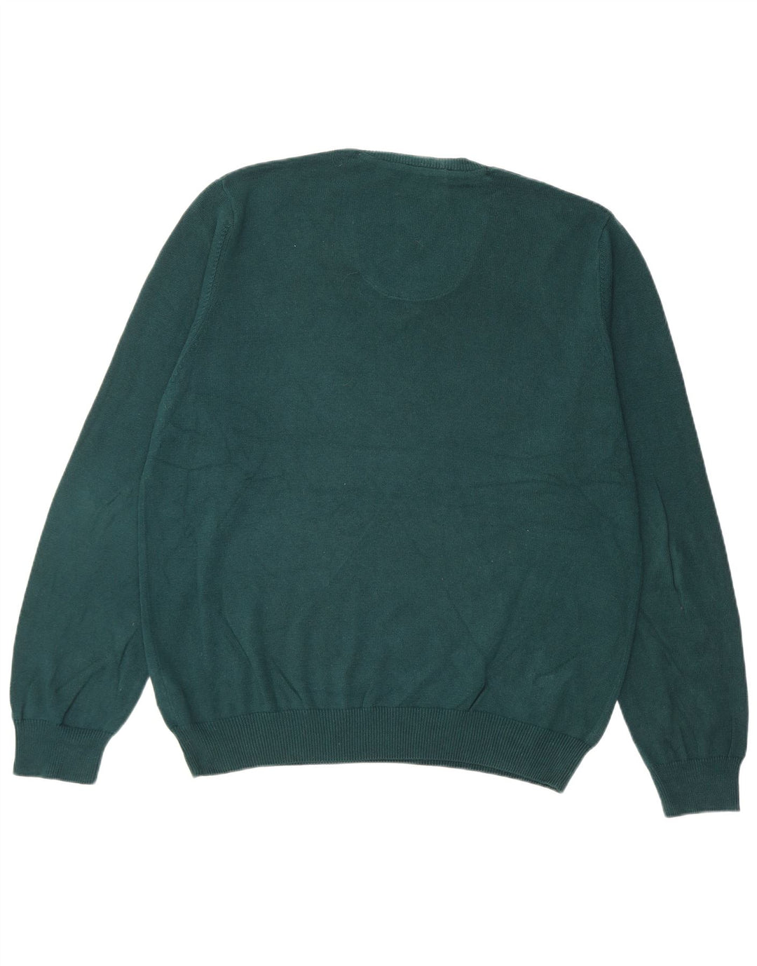 Marks & Spencer Pull coupe classique à col en V pour homme, grand coton vert