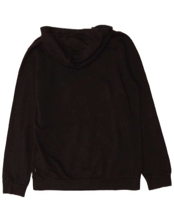 Felpa con cappuccio grafica da uomo Adidas, cotone medio nero