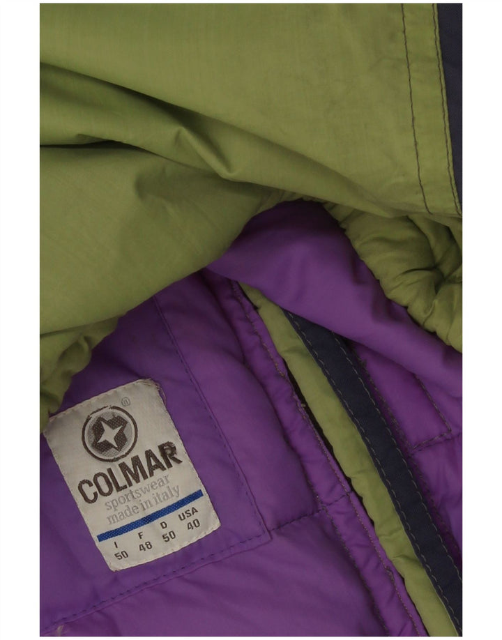 Colmar Mens Loose Fit Ski Jacket IT 50 Medium Green Colourblock