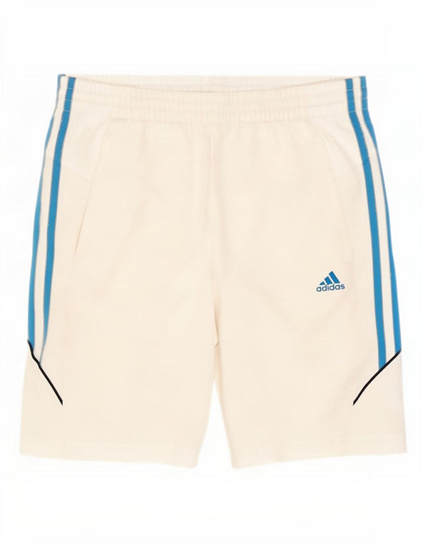 Adidas Boys Climalite Sport Shorts 11-12 Years White Polyester