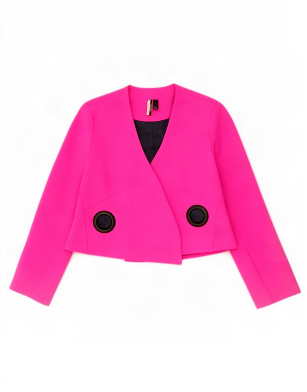 Topshop Chaqueta Bolero para Mujer UK 8 Small Rosa Poliéster