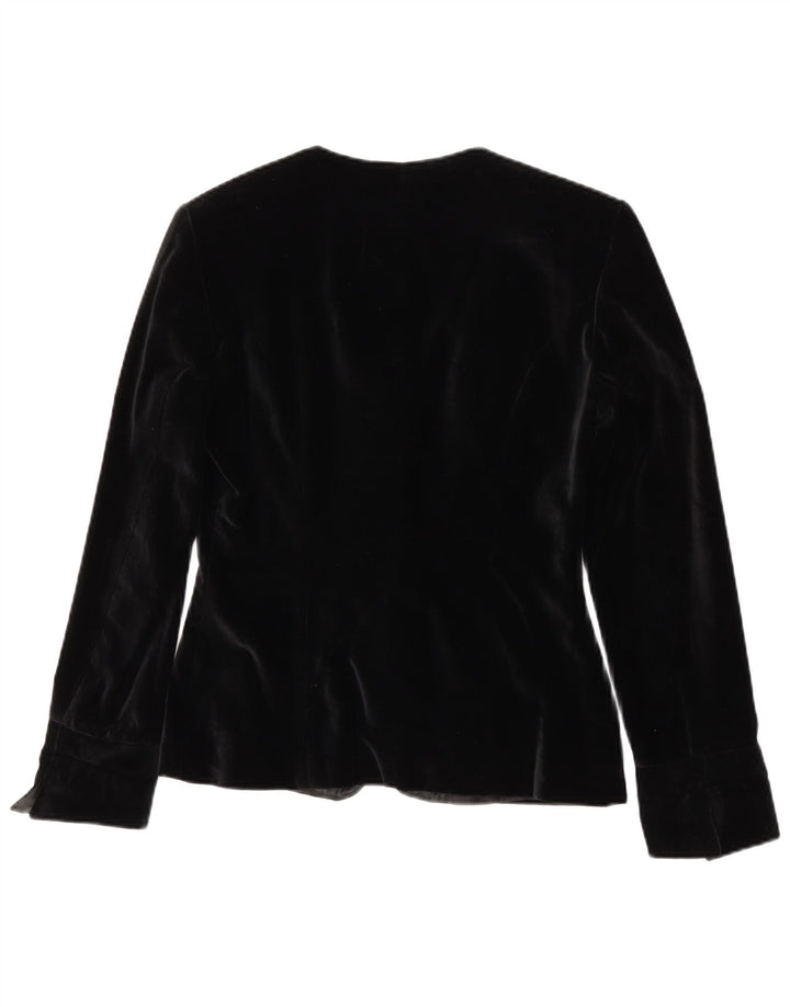 Superior dame 4 knap velour 2 dele nederdel sæt IT 42 Medium W28 Sort