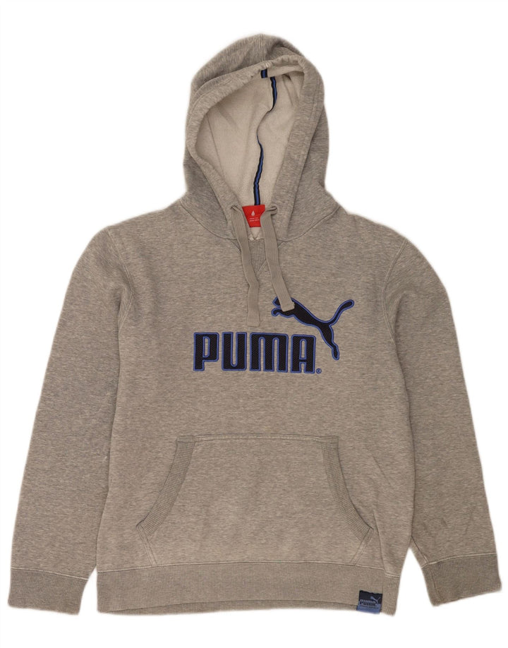 Puma Grafisk hættetrøje til mænd, lille grå flækket
