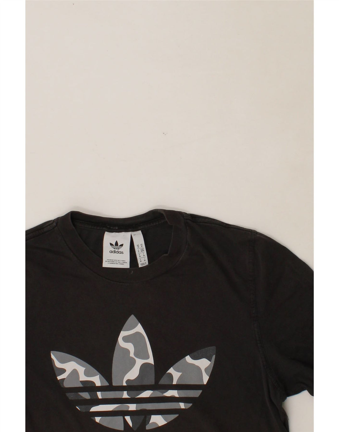 ADIDAS Mens Graphic T-Shirt Top Medium Black Cotton Vintage Adidas and Second-Hand Adidas from Messina Hembry 