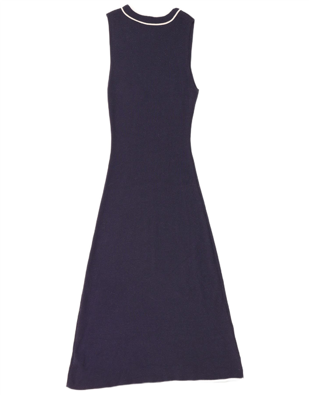 Marks & Spencer Womens Sleeveless Jumper Dress UK 12 Medium Navy Blue