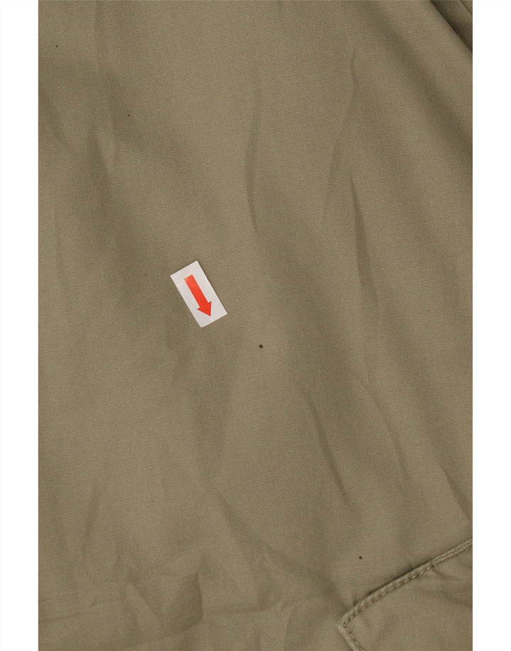 Woolrich Mens Hooded Padded Jacket UK 42 XL Khaki