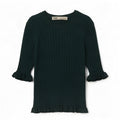 Bluză Crop Top Femei Zara UK 8 Small Green Viscose