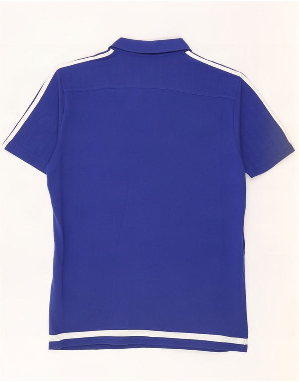 Polo Adidas da uomo Chelsea FC XL in cotone color block blu