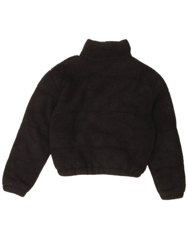Ellesse Damen-Fleecejacke in Übergröße, UK 8, Größe S, Schwarz, Polyester