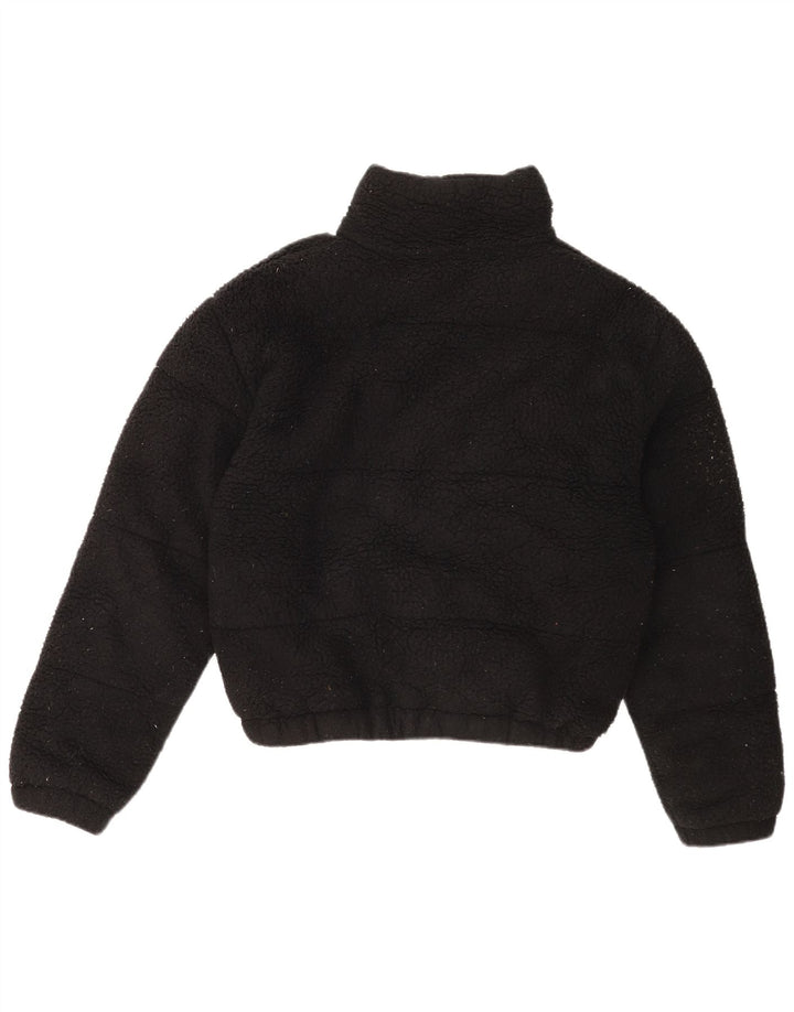 Ellesse Damen-Fleecejacke in Übergröße, UK 8, Größe S, Schwarz, Polyester