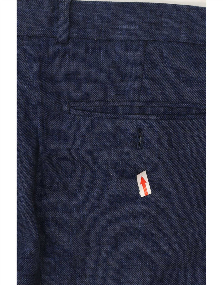 Marks & Spencer Mens Tailored Fit Suit Trousers W40 L29 Blue Classic