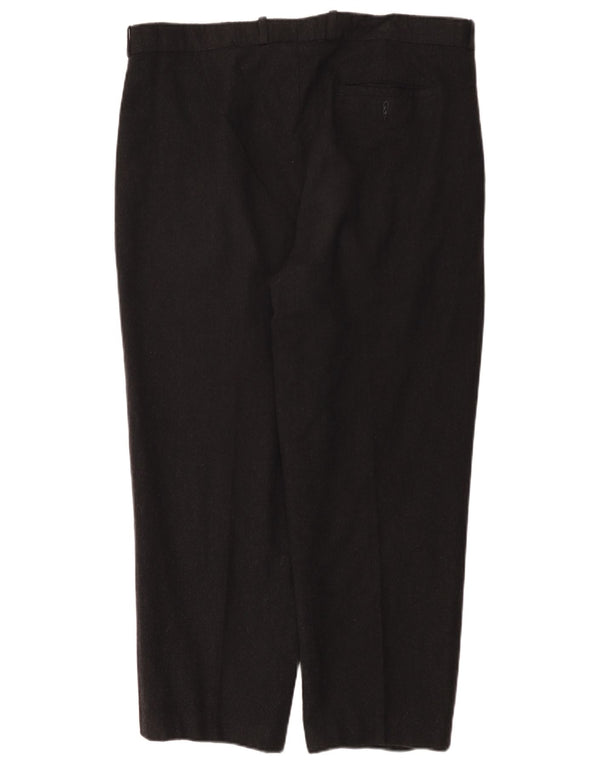 Lacoste Pantalon de costume chevillé pour homme Taille 52 2XL W42 L26 Laine grise