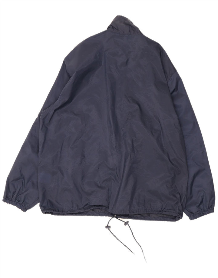 Lotto Mens Rain Jacket UK 38 Medium Navy Blue Colourblock Nylon
