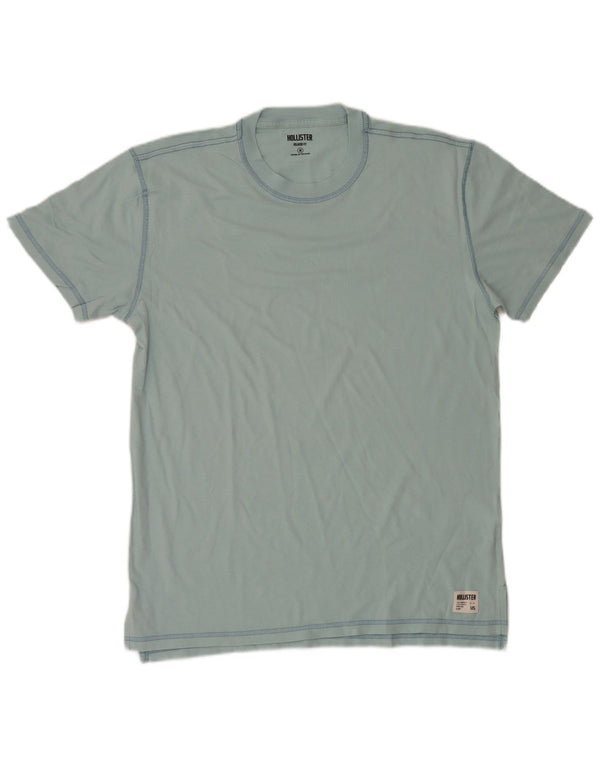 Hollister Mens T-Shirt Top Medium Blue Cotton