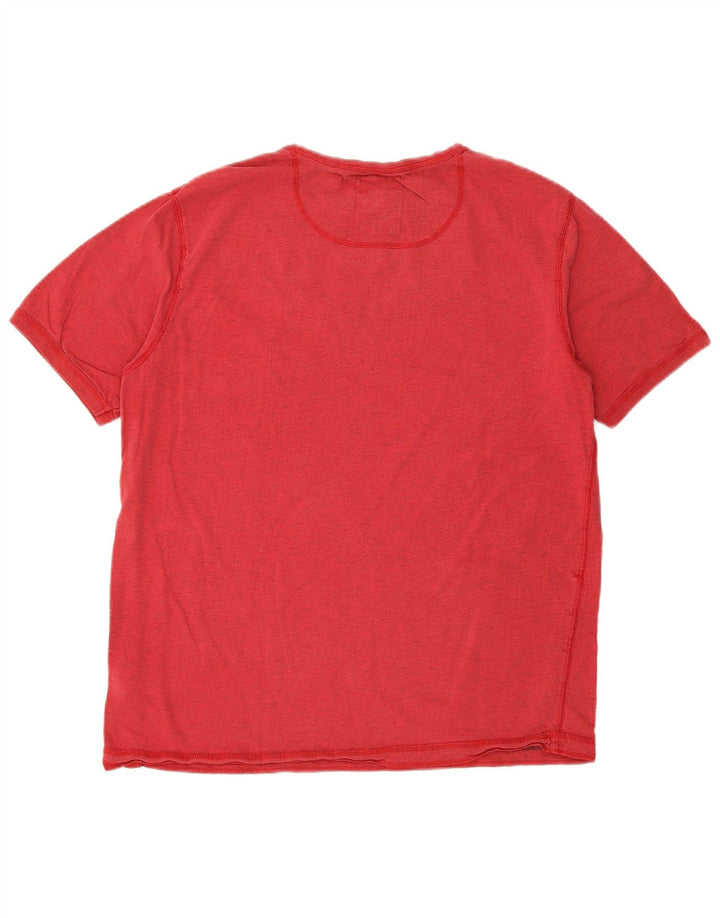 T-shirt pour hommes FAT FACE, taille L, rouge, en coton