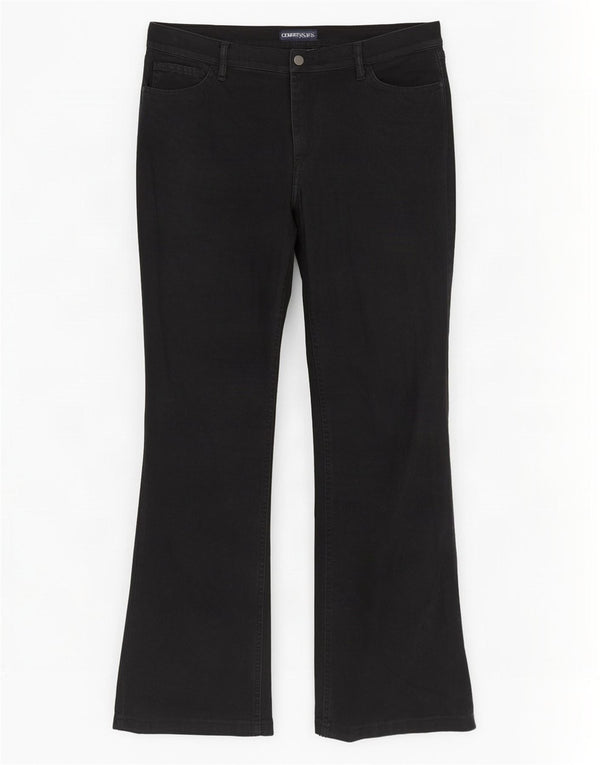 Cerruti 1881 Damen Bootcut Jeans W32 L29 Marineblau Baumwolle