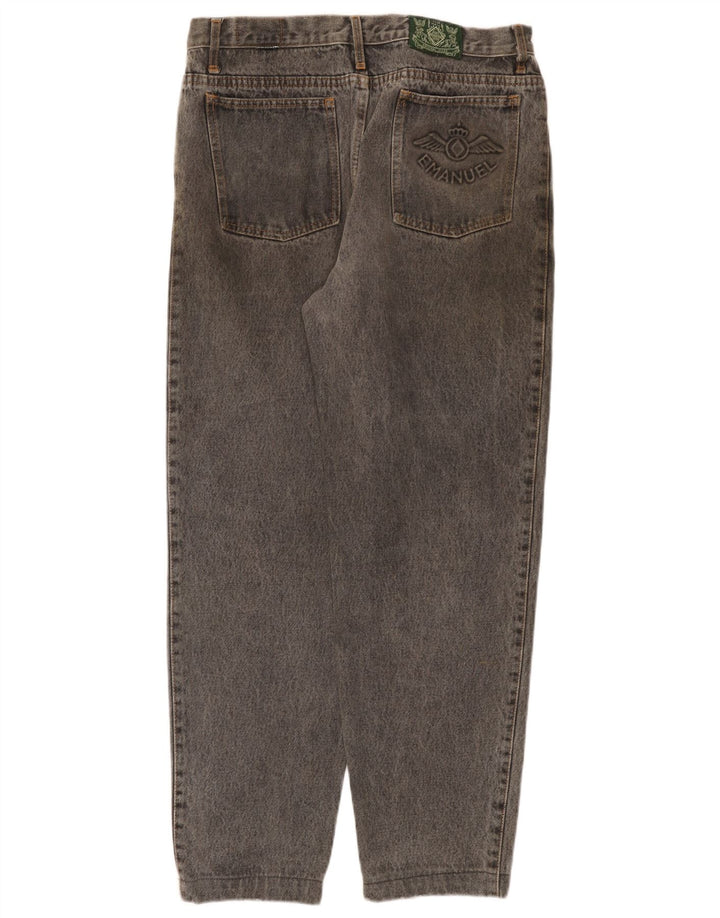 VINTAGE Womens Tapered Jeans W32 L30 Grey