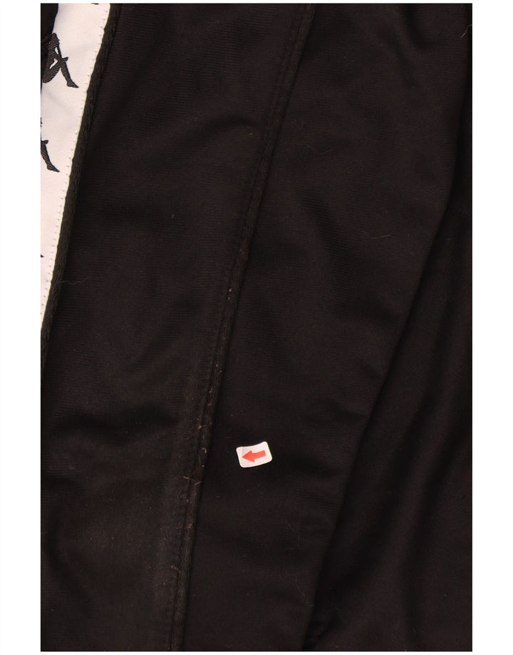 Kappa Boys Graphic Tracksuit Top Jacket 13-14 Years Black Colourblock