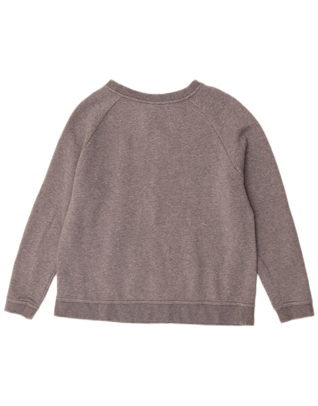 Nike Grafisk Sweatshirt Jumper UK 14 Medium Grey Flecked Bomuld