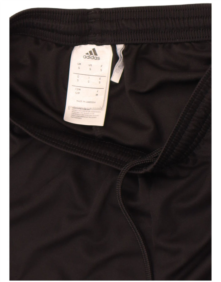 Pantaloncini sportivi Adidas da uomo piccoli in poliestere nero