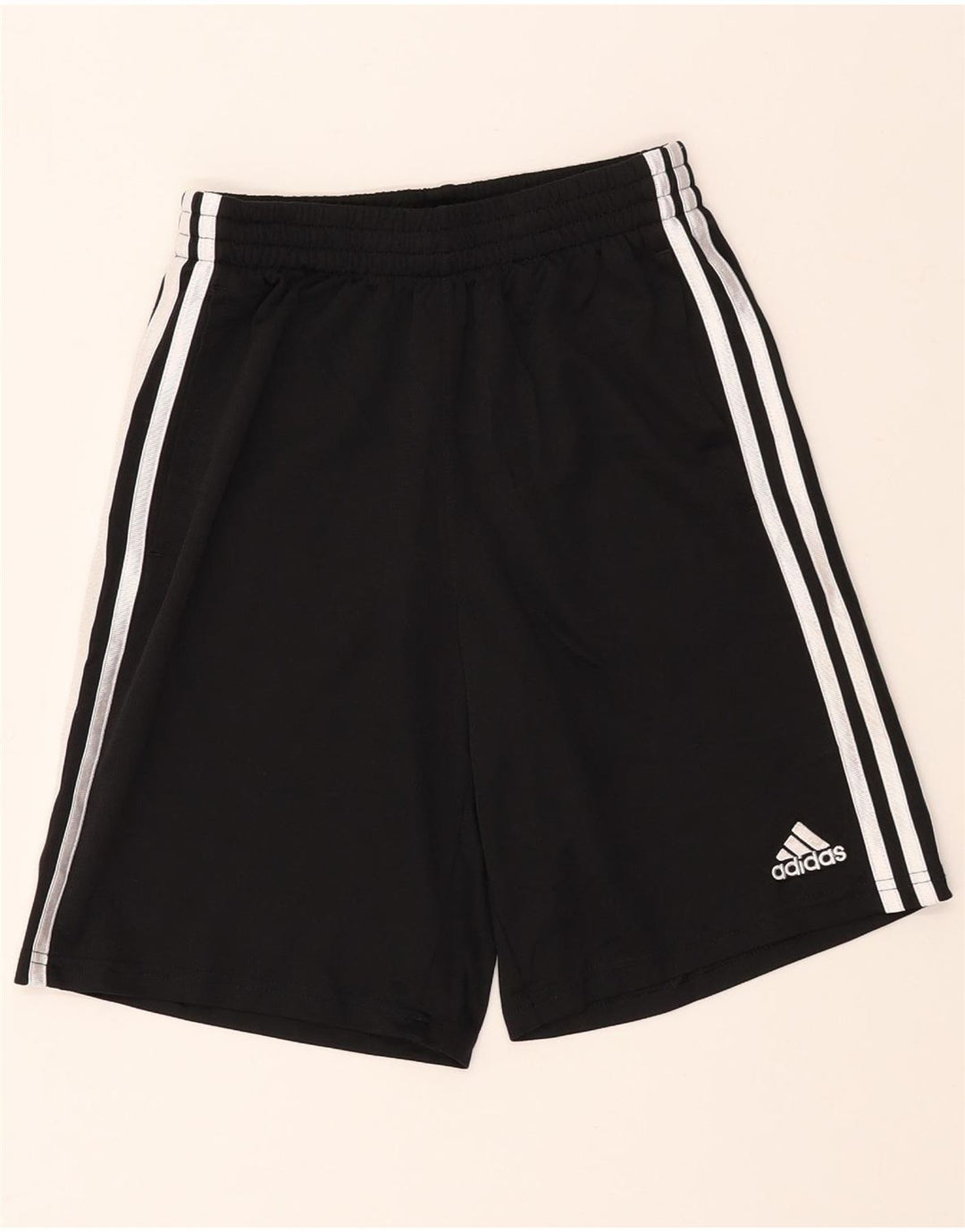 ADIDAS Boys Sport Shorts 10-11 Years  Black Polyester Vintage Adidas and Second-Hand Adidas from Messina Hembry 