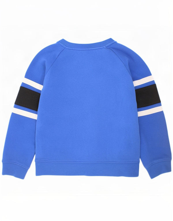 Nike Boys Graphic Sweatshirt Jumper 6-7 år Large Blue Colourblock Bomuld