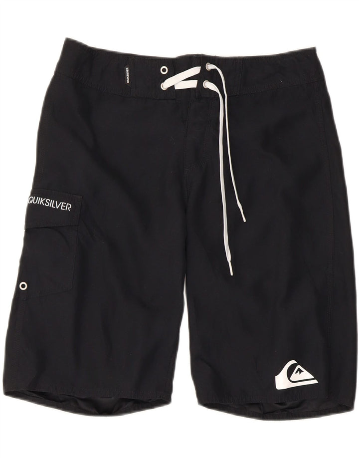 Quiksilver Herren Badeshorts mit Grafik, Größe S, Schwarz, Polyester