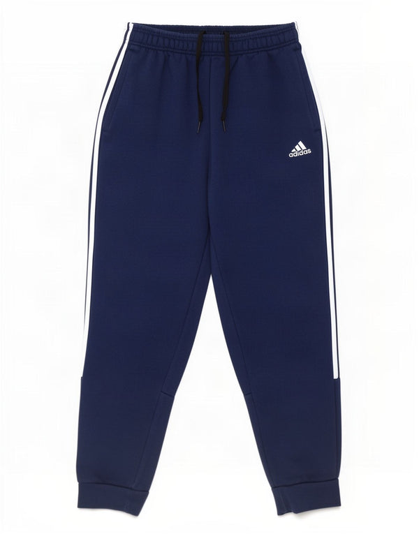 Adidas Pantalon de survêtement pour homme en coton bleu marine Taille S