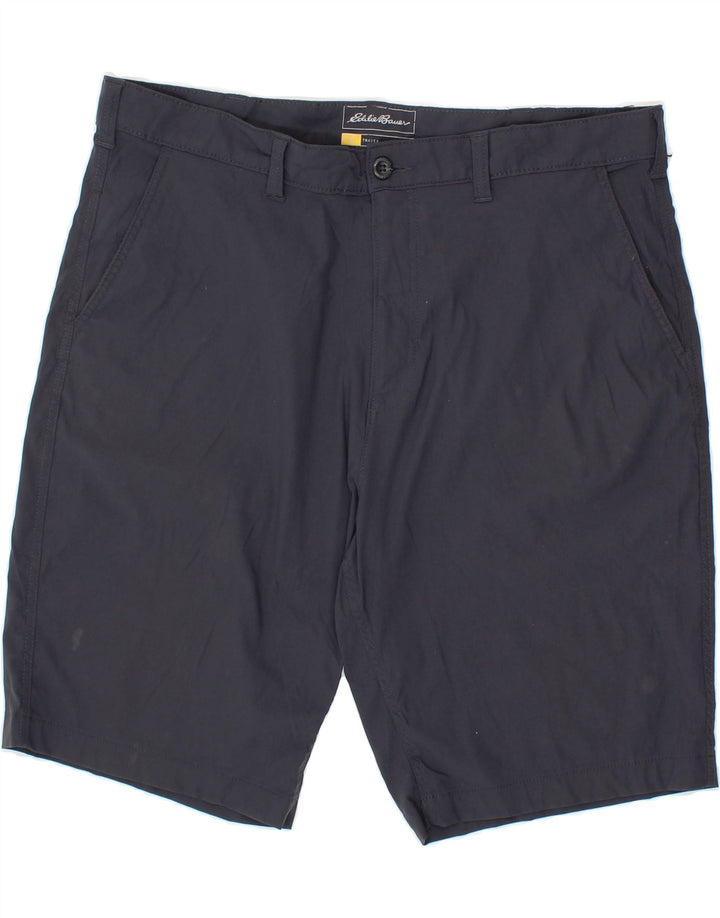 EDDIE BAUER Mens Chino Shorts W40 XL Navy Blue Nylon Vintage Eddie Bauer and Second-Hand Eddie Bauer from Messina Hembry 