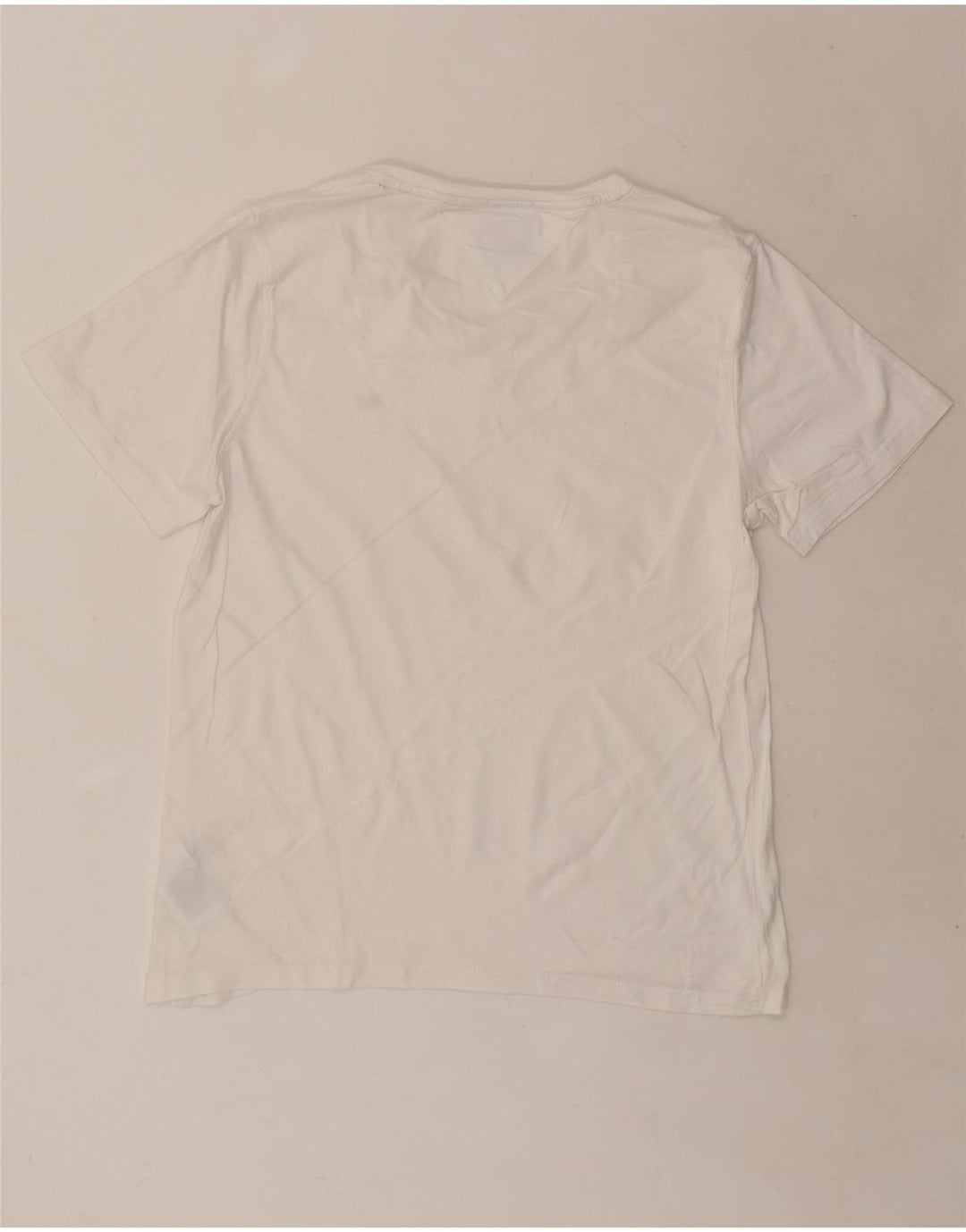 Tommy Hilfiger Herre T-Shirt Top Medium Hvid Bomuld