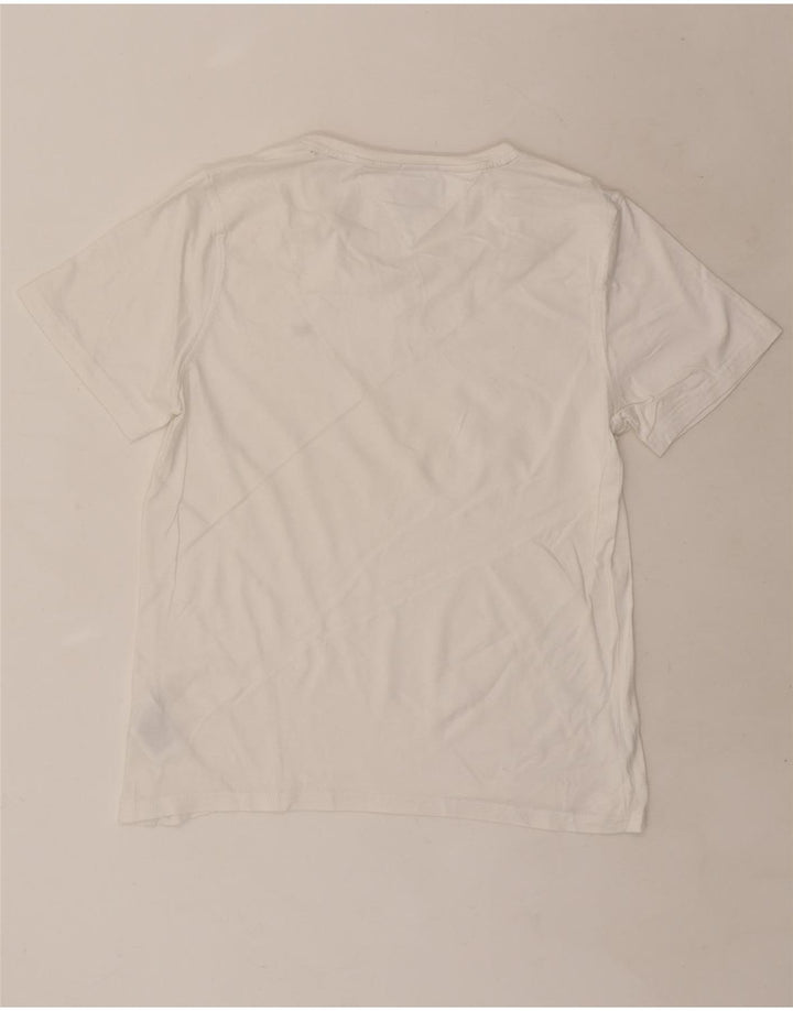 Tommy Hilfiger Herre T-Shirt Top Medium Hvid Bomuld