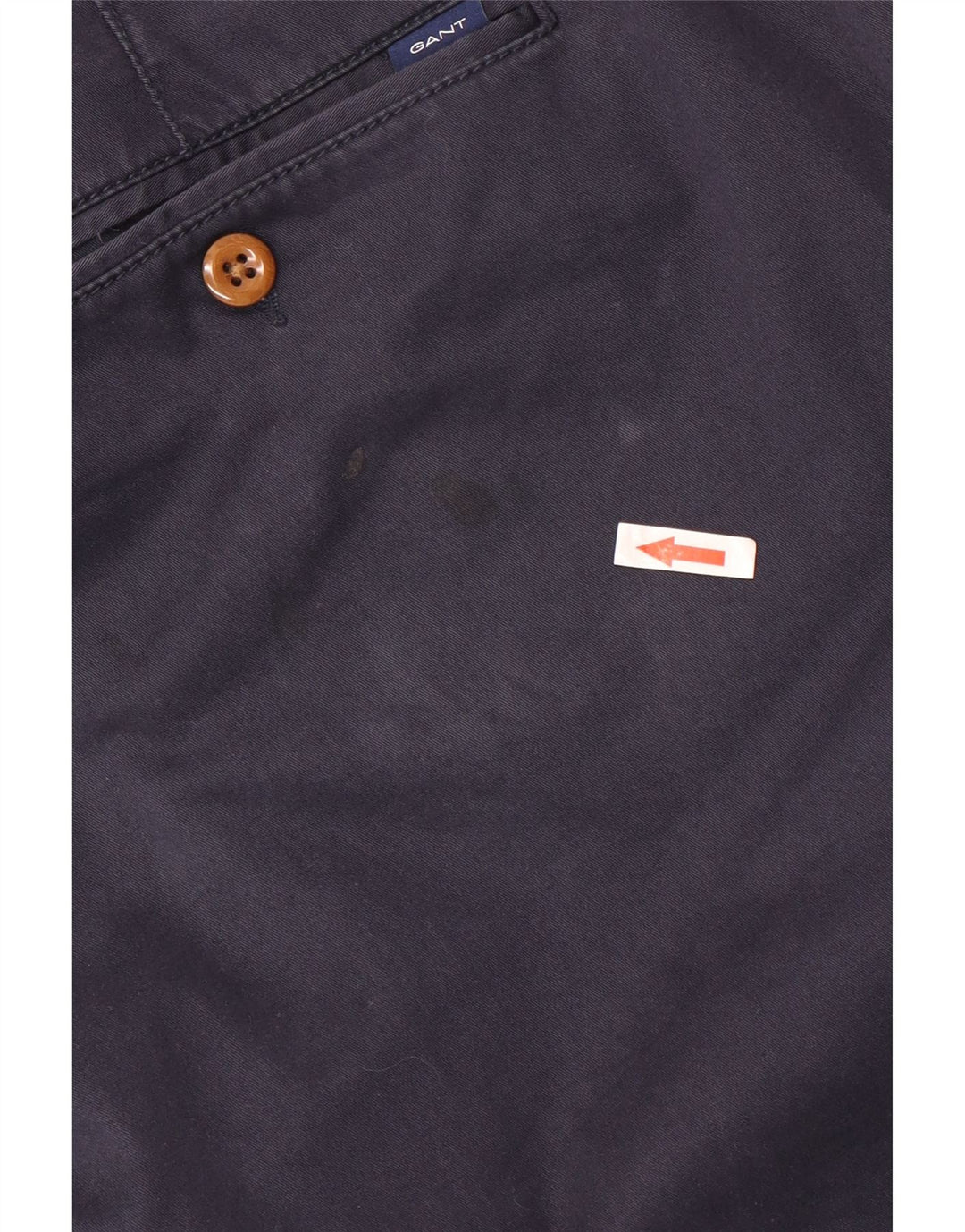 Pantaloni chino regolari da uomo Gant W38 L30 cotone blu navy