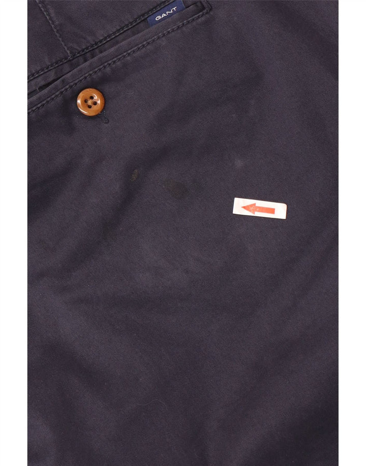 Pantaloni chino regolari da uomo Gant W38 L30 cotone blu navy