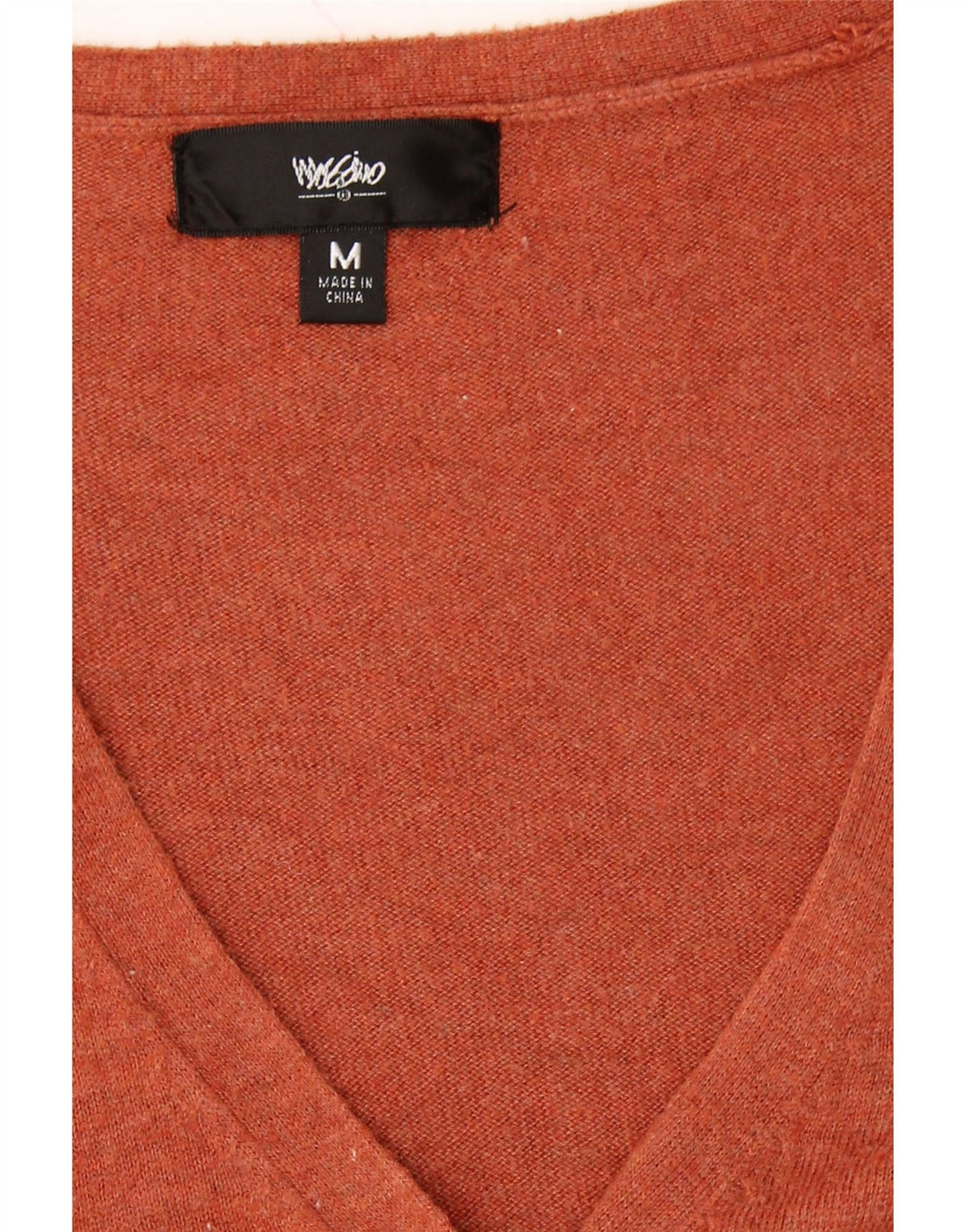 MOSSIMO Womens 3/4 Sleeve Cardigan Sweater UK 12 Medium Brown Nylon Vintage Mossimo and Second-Hand Mossimo from Messina Hembry 