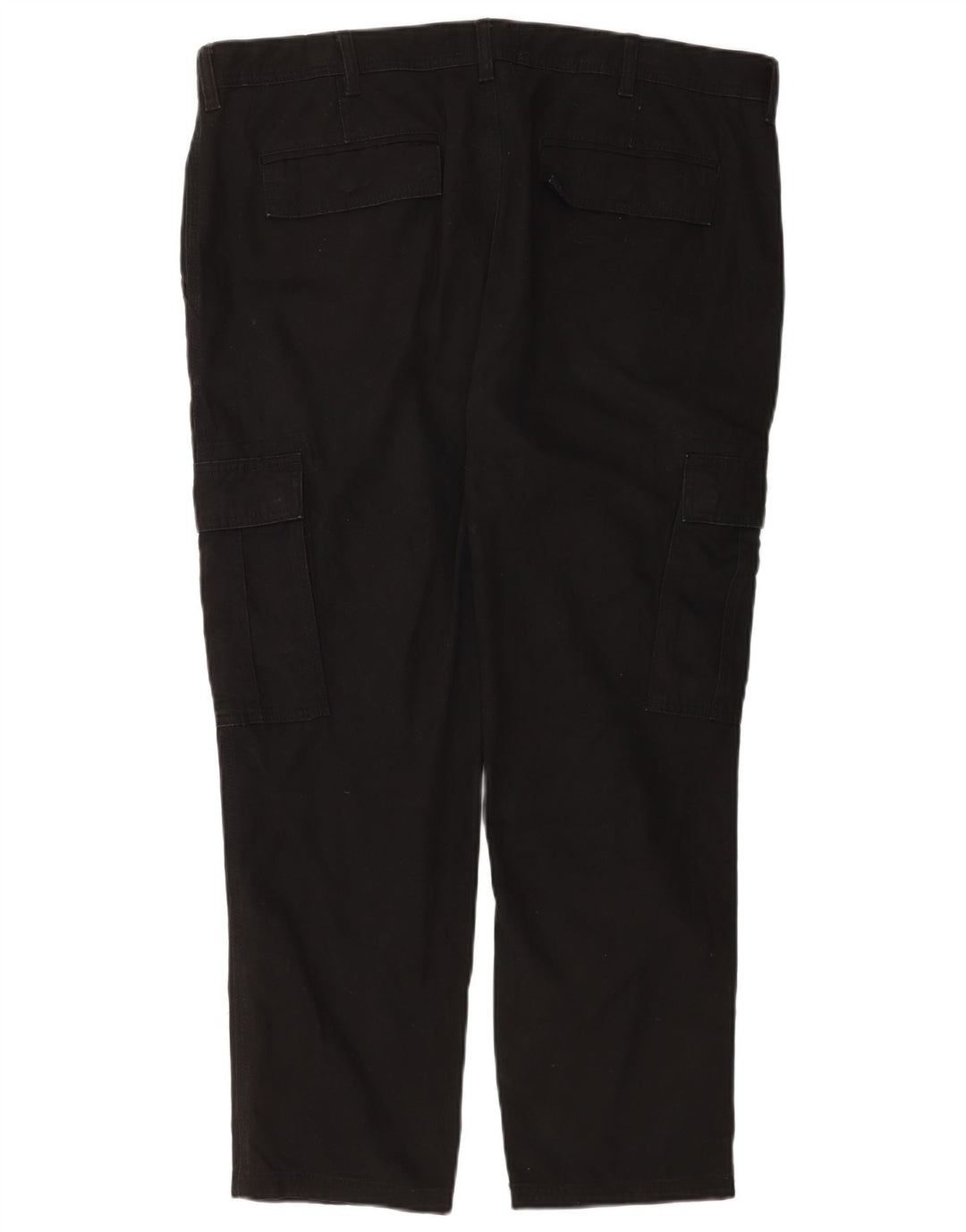 Marks & Spencer Mens Slim Cargo Trousers W40 L29 Black Cotton