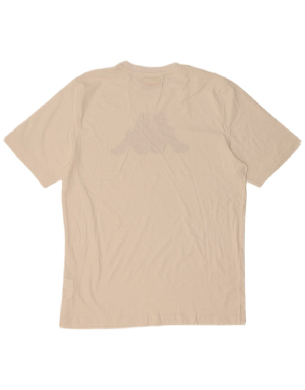 Kappa Mens Graphic T-Shirt Top XL White Cotton
