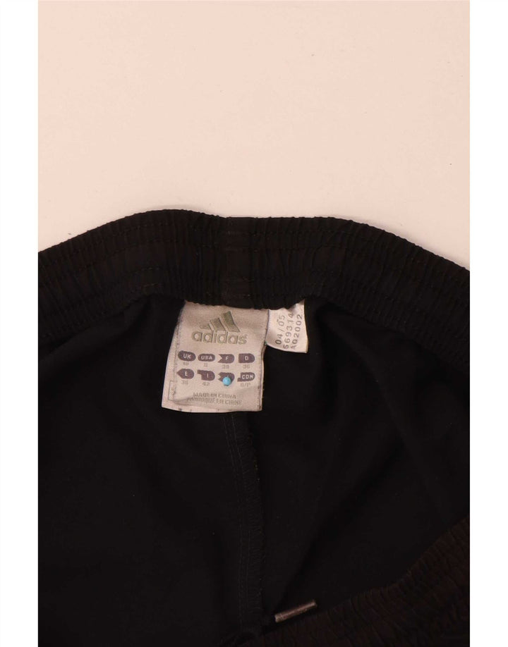 Pantaloni scurți sport Adidas pentru femei UK 10 Small Negru Poliester
