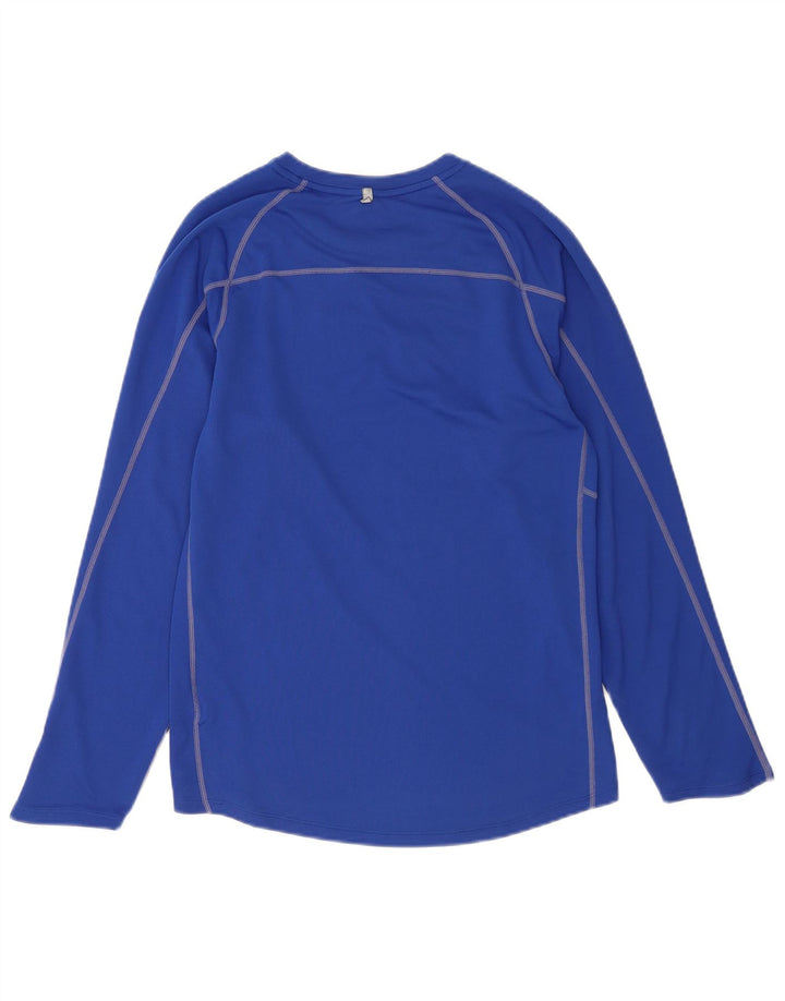 NIKE Top Dri Fit da uomo a maniche lunghe piccolo in poliestere blu