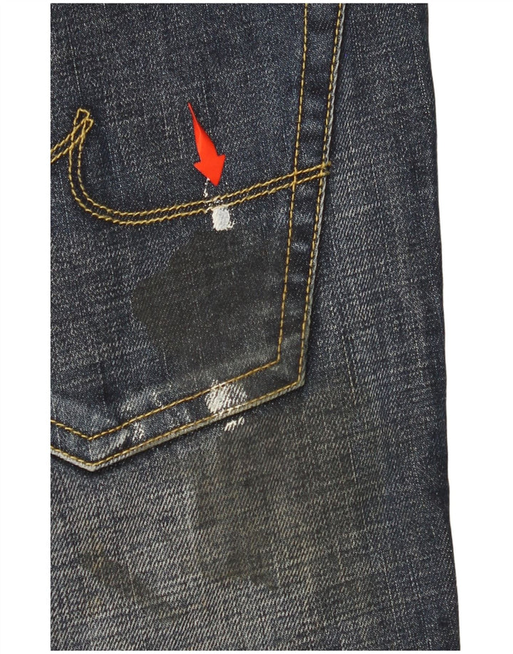 Iceberg Womens Slim Jeans W31 L34 Navy Blue Cotton