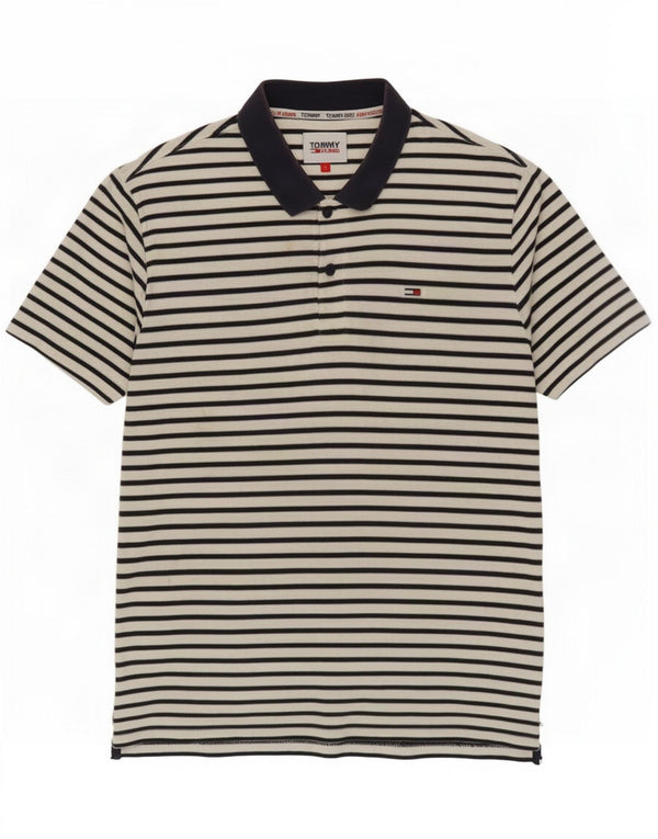 Polo da donna Tommy Hilfiger UK 16 Large White Striped