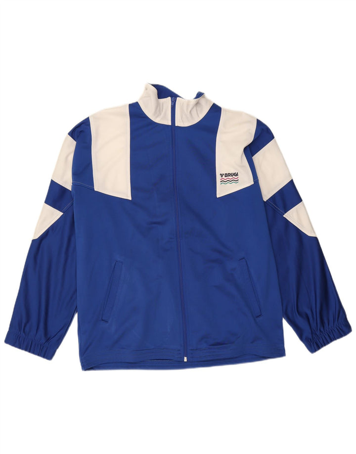 Brugi Træningsdragt til mænd Topjakke Medium Blue Colourblock Polyester