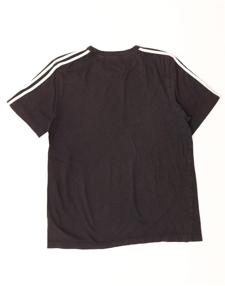 ADIDAS Mens T-Shirt Top Large Black Cotton Vintage Adidas and Second-Hand Adidas from Messina Hembry 