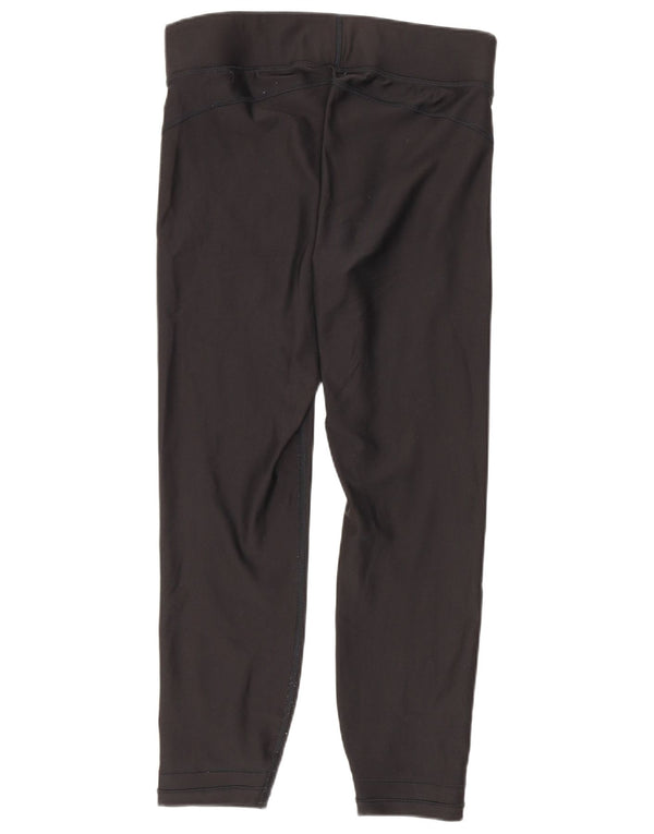 Under Armour Damen Heat Gear Capri Leggings UK 12 Medium Schwarz